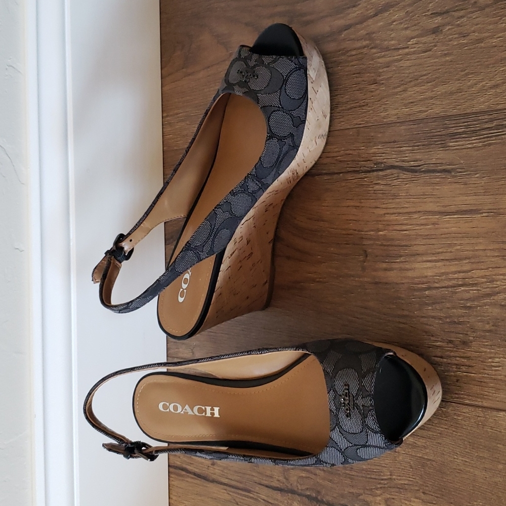 Coach Wedge Slingback